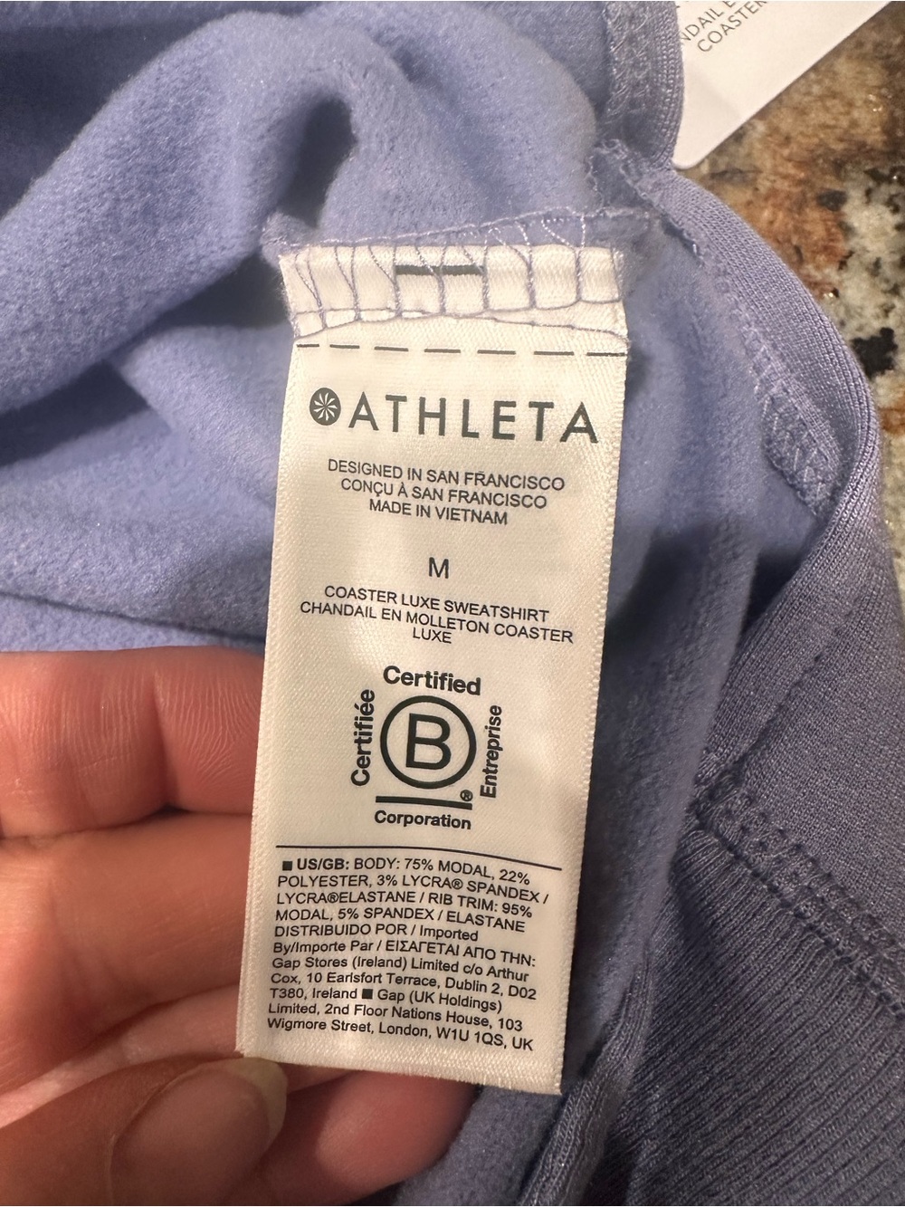 Athleta Coaster Luxe Sweatshirt in solid lavender #athletic #loungewear
#relaxed - Picture 6 of 9